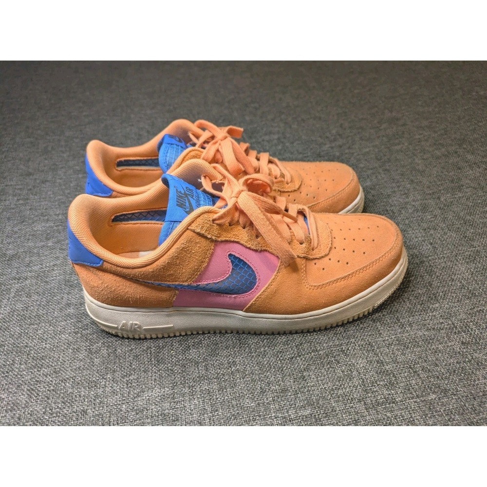 Nike Air Force Shoes‎ 07 LV8 Orange/Blue CW7300-800 Athletic Sneakers Size 9
